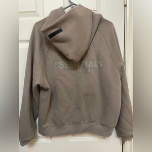 Essentials hoodie back logo